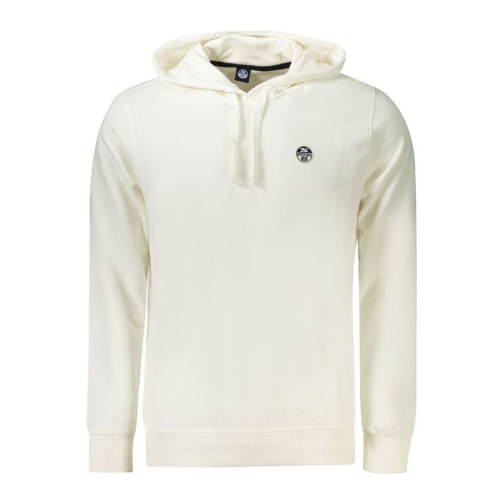 North Sails White Cotton Men's Hooded Men's Sweatshirt